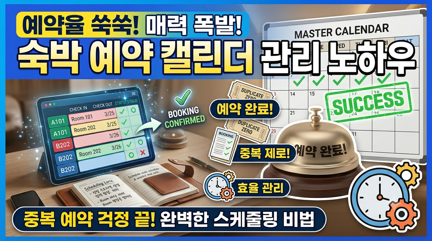 숙박 예약 캘린더 썸네일